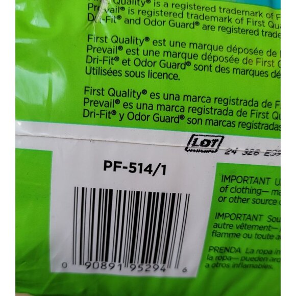 Prevail Per-Fit Daily Underwear Extra Large 20 Count 58"-68" Waist - Picture 3 of 5